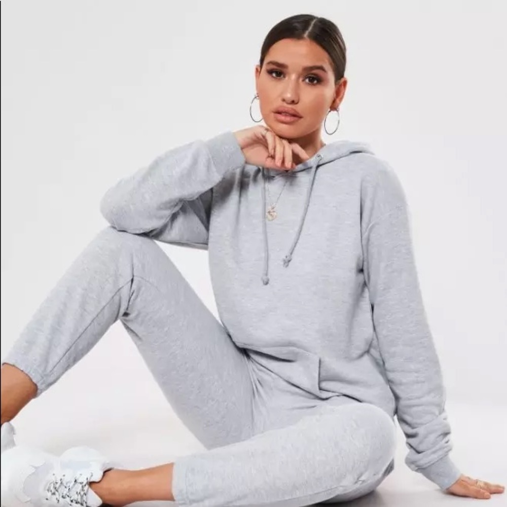Gray hoodie and jogger set